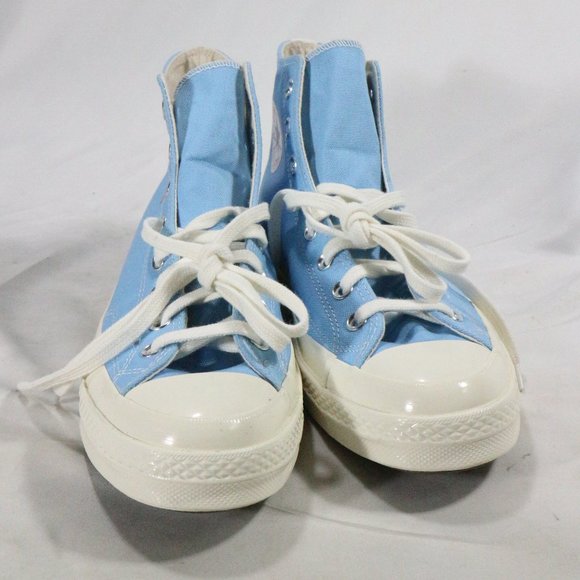 RARE Comme des Garçons PLAY x Chuck 70 High Bright Blue NEW Sz 10.5 US Men - Picture 6 of 15